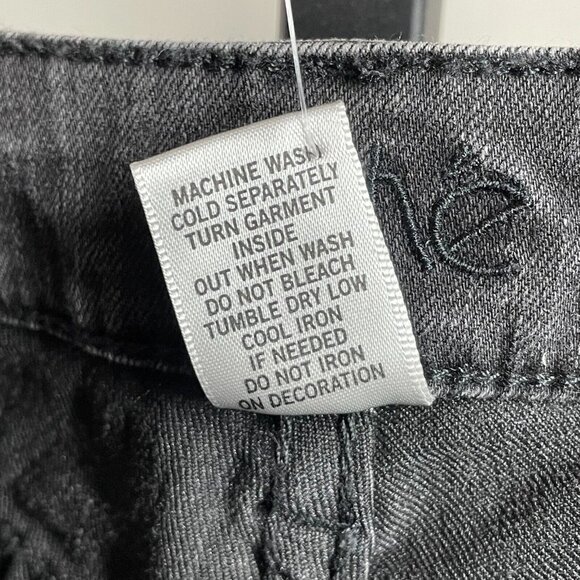 NEW Cache Jeans Womens 8 gray black skinny denim classic preppy casual - Picture 6 of 9